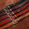 Belte kvinners personlighet Trendy All-Match Retro Preg Ekte Cattlehide Lær Overflate Uformell jeans Pin Spenne Belte Dame
