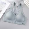 One-piece Ice Silk Seamless Steel Ring, Front Buckle Adjustment Type, Gather and Close Sub-breasts, Beautiful Back, Sports Underwear, Women's Bra