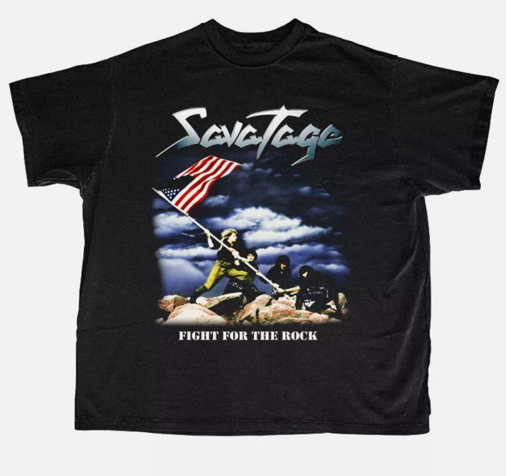 

Savatage Fight The Rock Very Rare Classic T-Shirt gift for fan Unisex T-Shirt XL