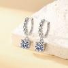 2026 Inlaid Zircon Four-claw Fringed Earrings Women's Light Luxury Temperament Ear Buckles Earrings