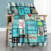 Nurse565 Customize Your Name Blanket Multi-purpose Personalized Blanket Soft & Cozy Perfect for Picnics Bed Bedding Couch for All Occasions