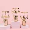 Love Wedding Candle Holders Snowflake Deer Fairy Rotating Candlestick Metal Tray Romantic Home Decoration Christmas Ornament