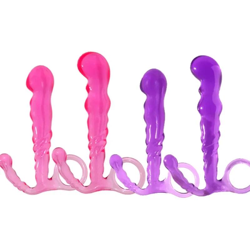 Soft Anal Butt Plug Prostate Massager Adult Gay Penis Anal Plug G-spot Sex Toys for Men and Women