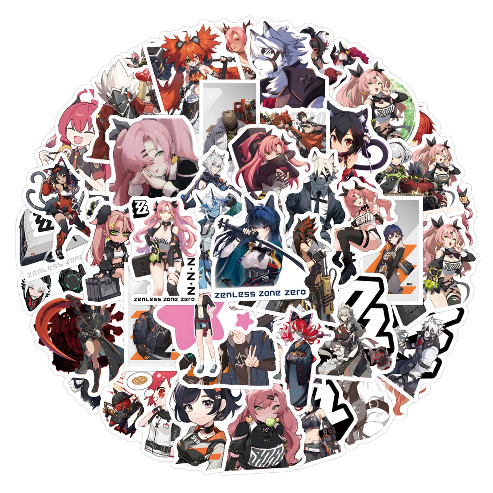 

60 новых граффити-стикеров Zenless Zone Zero для багажа и мобильных игр