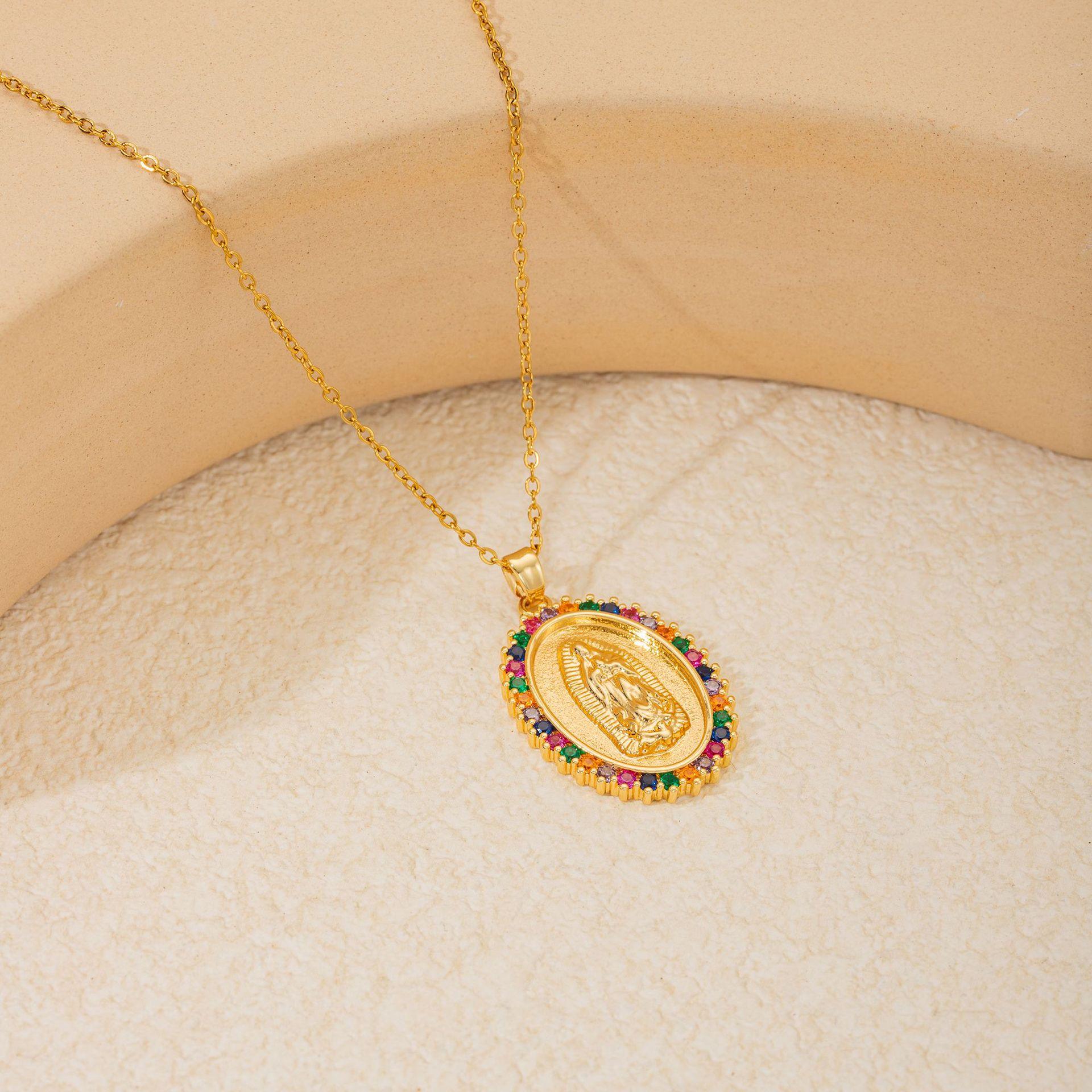 

Религиозные подвески Девы Марии ожерелья для женщин чокер ювелирные аксессуары