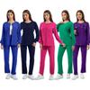 Unisex Long Sleeve Scrub Suit for Spa, Salon, or Nurse