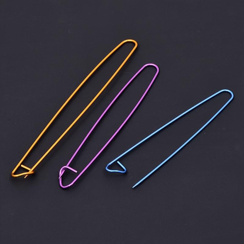 6-Piece Set of Mixed Color Super Large Safety Pins for Knitting & Crochet Notions - DIY Handmade Yarn Markers, Stitch Holders for Knitting Tool
