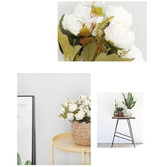1Pc Artificial Peony Wedding Flower Blossom Home Living Party Room Decoration