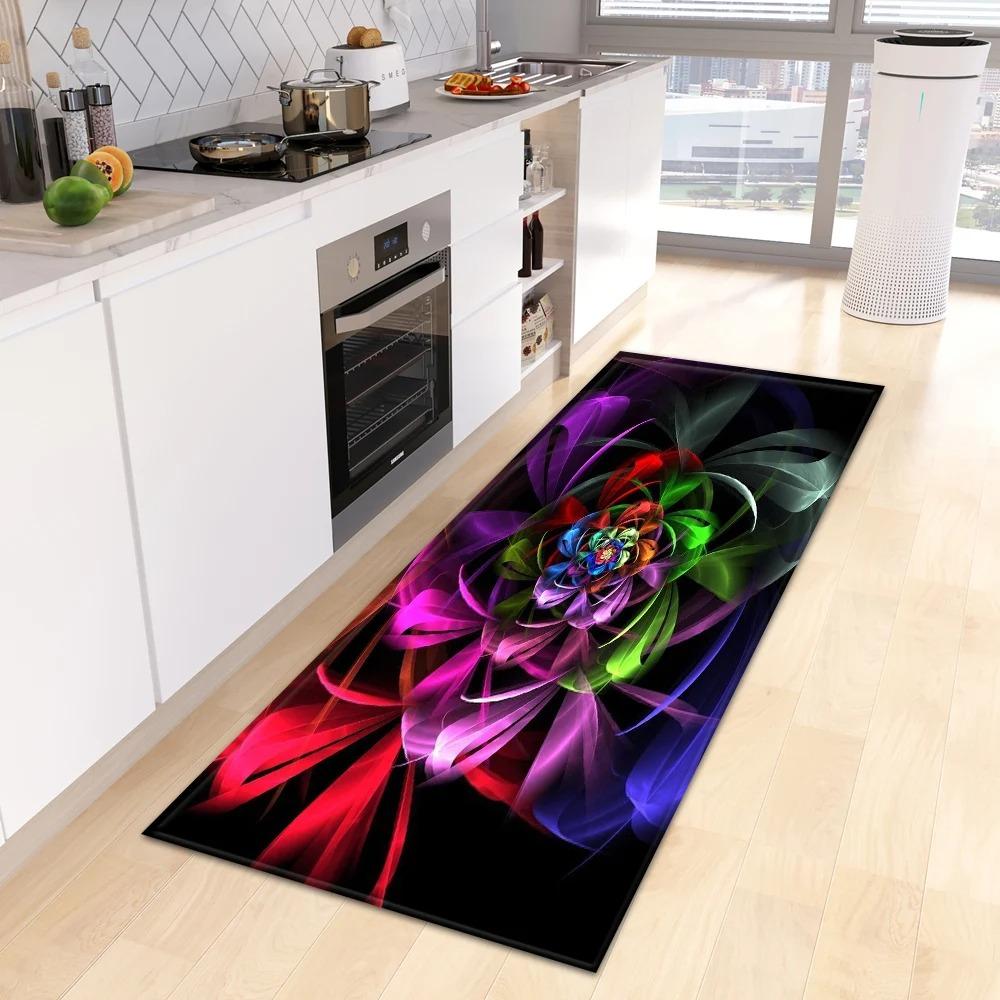 Fantasy Blumenmuster Hausküche Bodenmatte Eingangsbereich Dekoration Bodenmatte