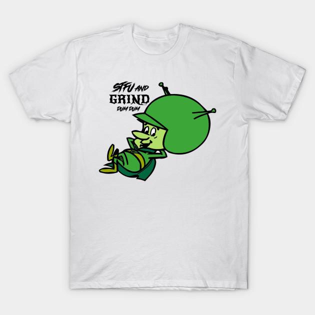 

Men Black Print T-shirt Grind Gazoo Grind Dum Dum No-Cut Transfer Paper Print Cotton Tshirt XL