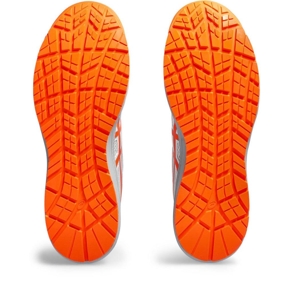 ASICS Winjob CP219 BOA Working Safety White x Shocking Size Shoes/Work Shoes, Orange, 26.0cm