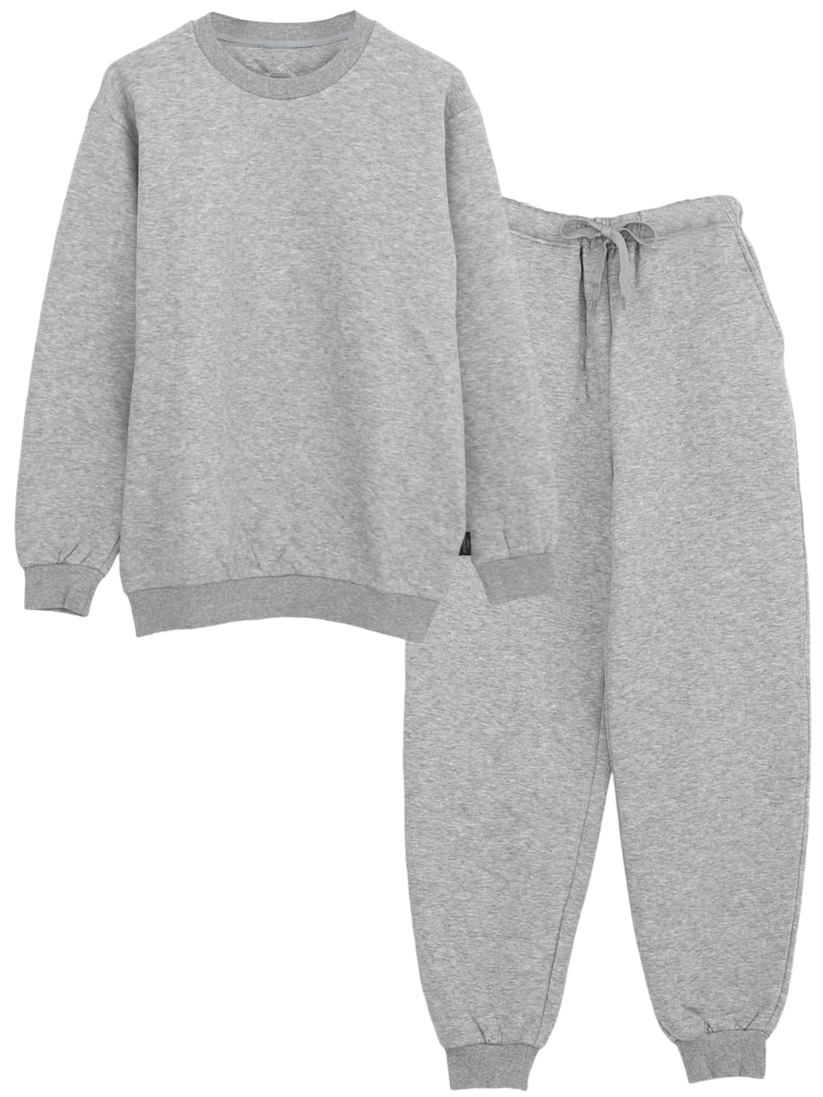 

Пижама семейная мужская стеганая отельная пижама, с длинным рукавом, весна/осень, серая и угольная, размеры M, L, LL (L: Серый, Круглый вырез)