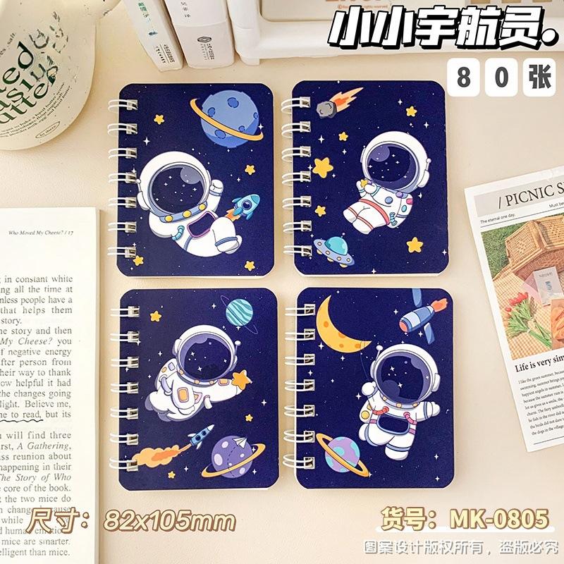 Cute Cartoon Coil Mini Portable Pocket Notebook For Girls Daily Use