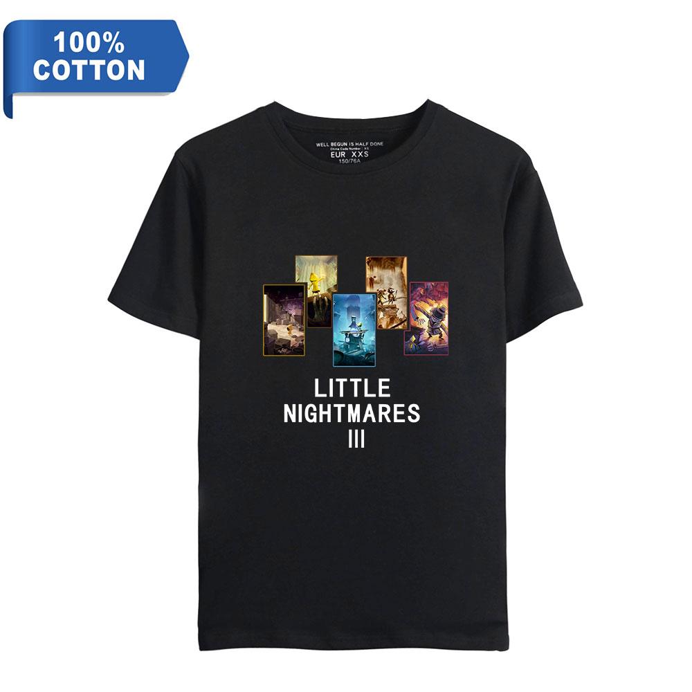 

Футболки Little Nightmares 3, аниме, игра ужасов, уличная одежда с 3D принтом, мужская и женская модная футболка в стиле Харадзюку, детские футболки для мальчиков, топы, одежда