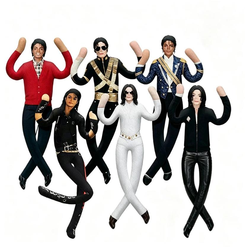 Michael Jackson Beweegbare Gewrichten Actiefiguur Pluche Pop Cosplay Ornament Verzamelaar Model Speelgoed Huisdecoratie Fan Collectie Cadeau