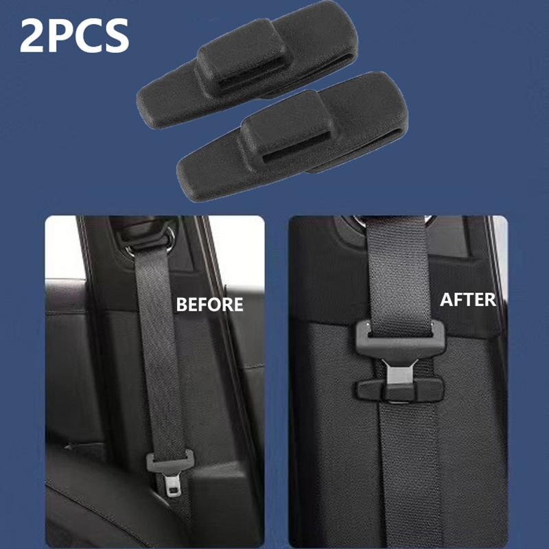 2Pcs Car Safety Seat Belts buckle Stopper Car Clip Adjustable Car Seat Belt Limiter Retainer Universal Auto Seatbelt Accessories