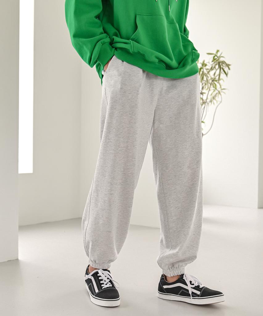 Jikeulib Elastic Waist Wide Jogger Training Sweatpants