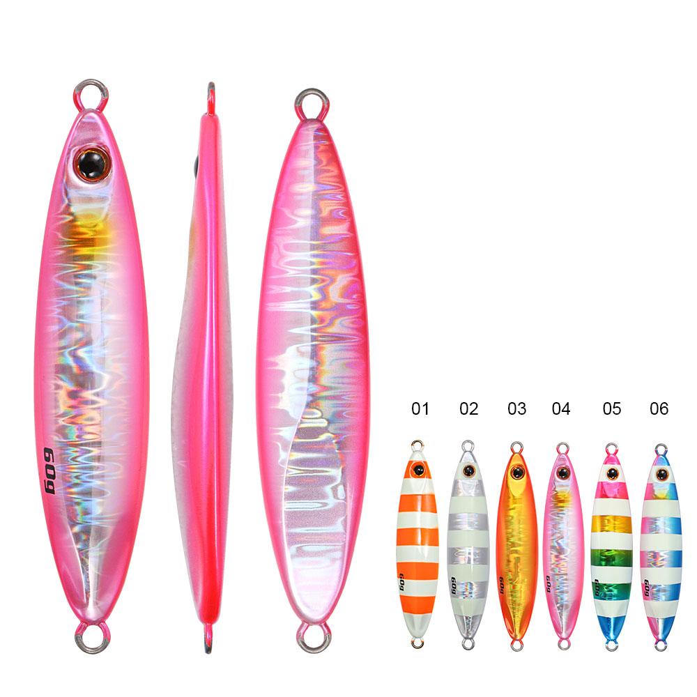 Jigging Pro 20g 30g 40g 60g Saltwater Fishing Shore Jigging Luminous Long Casting Fish Bait Metal Jigbait Slow Pitch Jig Lures