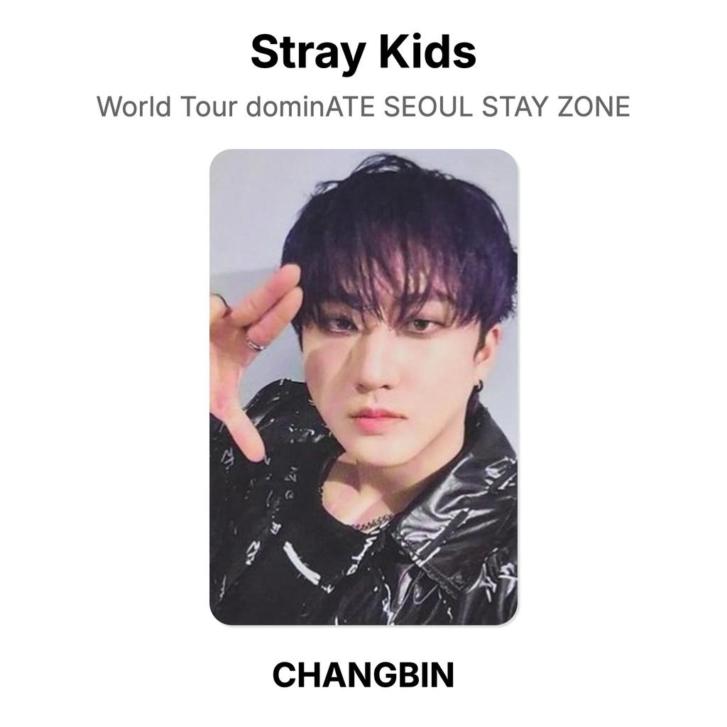 Stray Kids World Tour dominATE SEOUL STAY ZONE Official Photocard