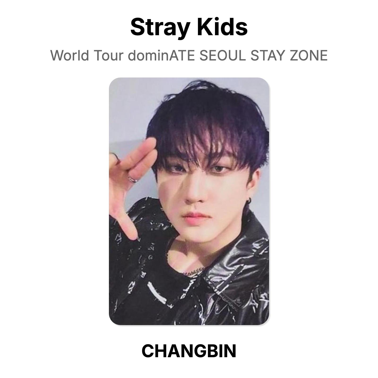 Stray Kids Мировой тур dominATE SEOUL Зона STAY Официальная фотокарточка CHANGBIN