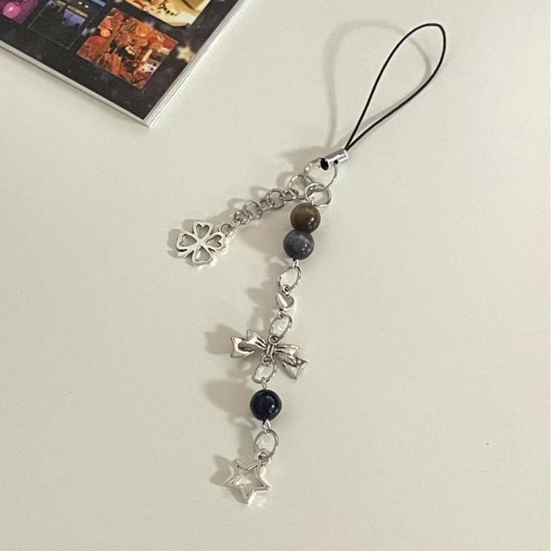 Portable Beaded Accessory Handmade Keychain Sturdy Materials Lovely Gift for Sister Best Friend Birthday