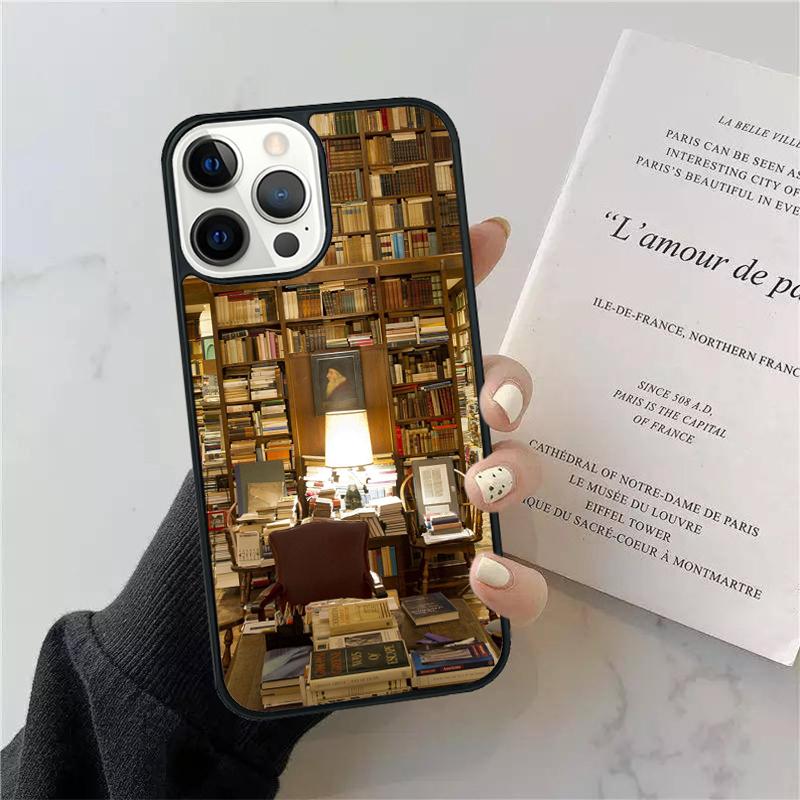 Library In Wonderland Phone Case Cover For iPhone 17 Air 15 13 Pro Max 16 14 Plus 11 12 Apple max