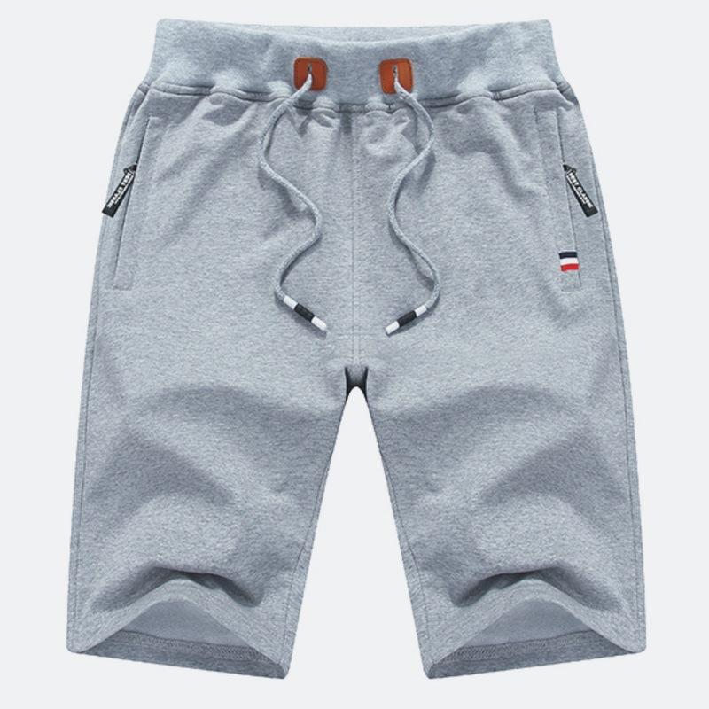 Summer New Shorts Men's Korean Style Casual Shorts Youth Sports Pants Solid Color Large Size Beach Pants
