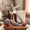4.33x1.97x4.72in Car Carry Cross Desktop Figurine  Living Room Shelf Ornament