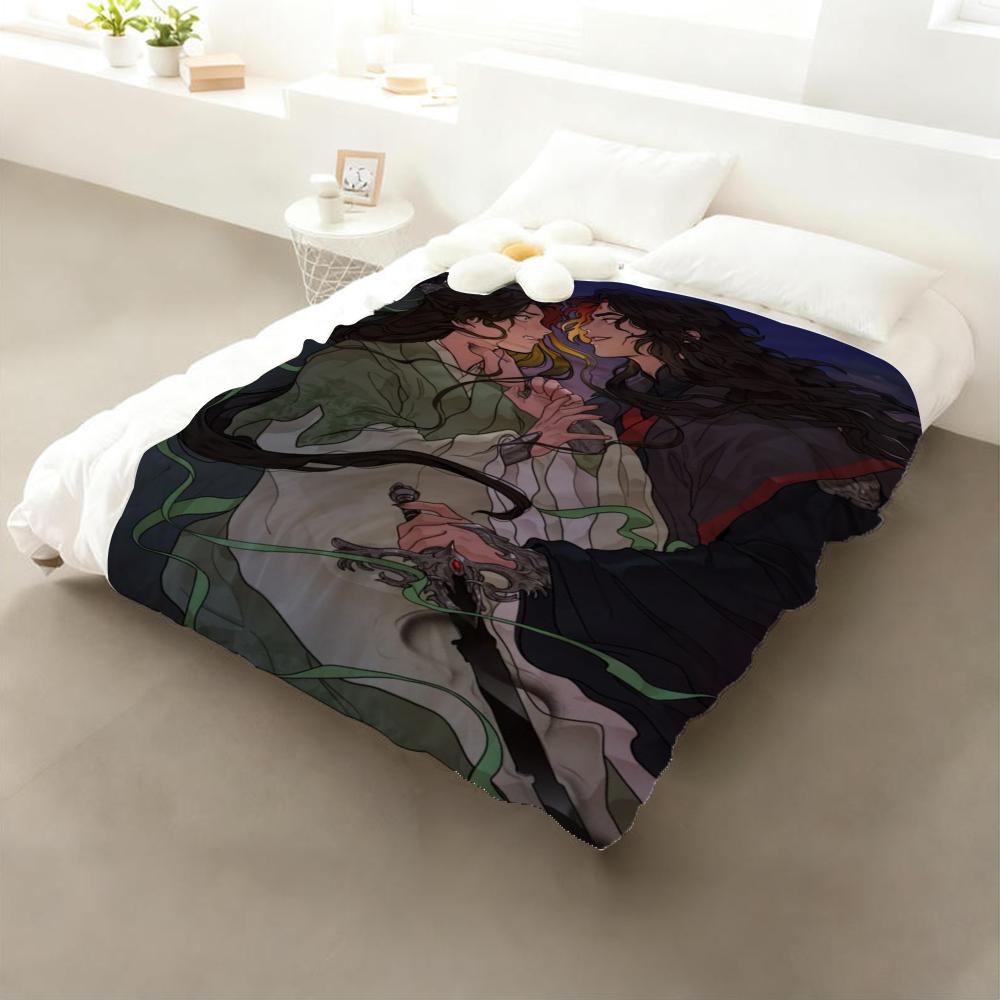 Anime The Scum Self-Saving System Throw Flannel Throw Blanket: Soft Kid-Friendly Warm Anti-Static All Season Washable Couch