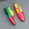 Fashion Casual Shoes Mens Loafers Summer Men's Leather Men's Walking Shoes Elegantes Oxfords Male Shoe Lace-Up Pointed Toe Work Shoes