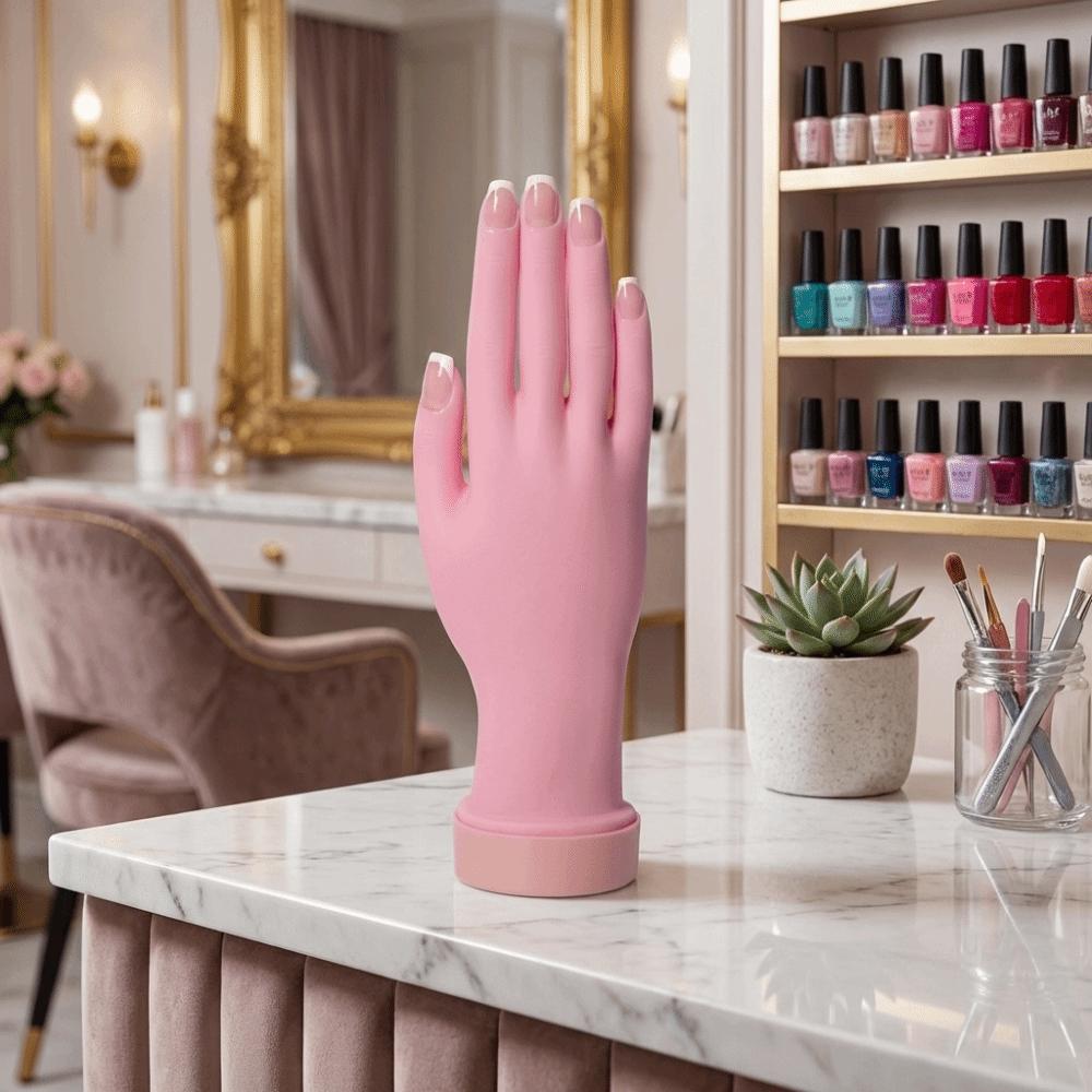 Soft Fake Hand Multi-joint Bendable Hand Model Durable Nail Practice Hand  Manicure Training