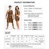 Caveman Costume For Men And Women Tiger Print Prehistoric Party Outfit Halloween Dress Up Set For Couples Cosplay Fun Wear