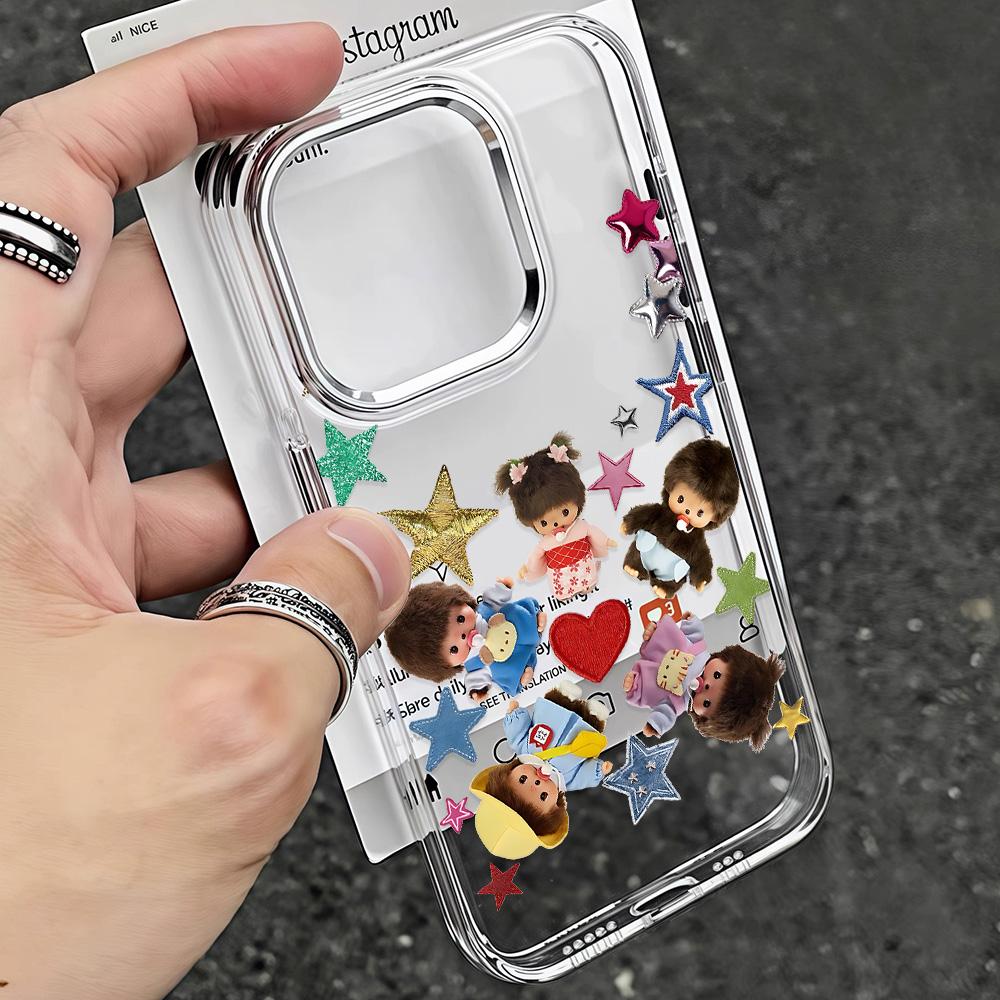 Cute Monchhichis New Ins Phone Case For Xiaomi Redmi Note A5 A3 15 14 13 14c 13c 12 11 12s 12c 10c 10 9 Pro Plus 4G 5G Cover