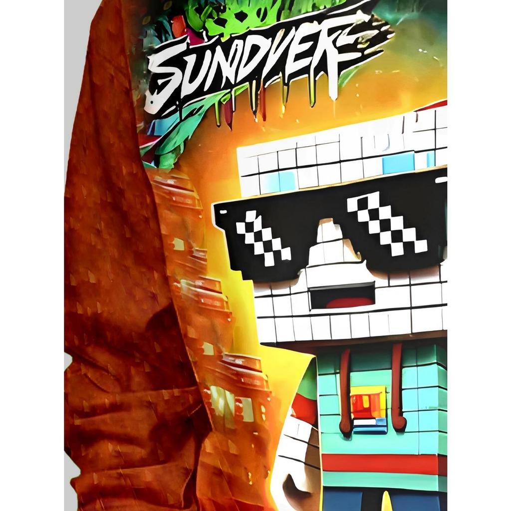 Children's Clothing Boy Hooded Long Sleeved 3D Printed Children's Spring and Autumn Casual Fashion Pullover