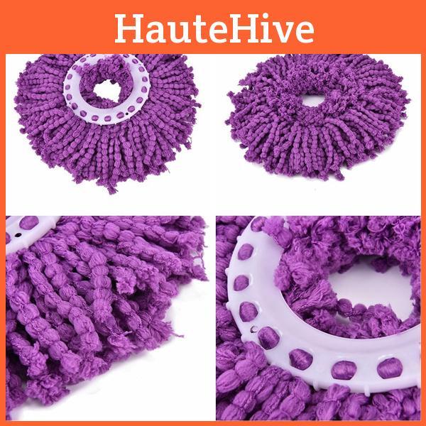 Högkvalitativ Enkel Magisk Golvmopp Med 360° Roterande Hink Och Mikrofiberhuvud