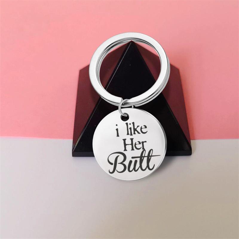 Stainless Steel Cute Couple Keychain Love Key Ring Gift For Boyfriend Girlfriend With Premium Quality Polished Finish