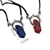 Easter Gift Anime Demon Hunter for Soul Stone Necklace Red Crystal Dante Pendant Man Woman Cosplay Valentine's Day Gift