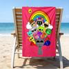 proof beach towel with a Sprunki7 pattern - soft,absorbent,quick-drying,machine washable - perfect for swimming,camping,bathing