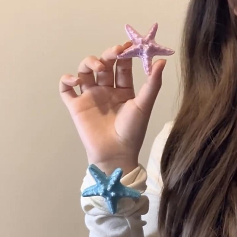 1Pc Hair Diy Accessories Elegant Starfish Star Hair Clips For Ladies Hairpins Summer Beach Holiday Party Barrettes