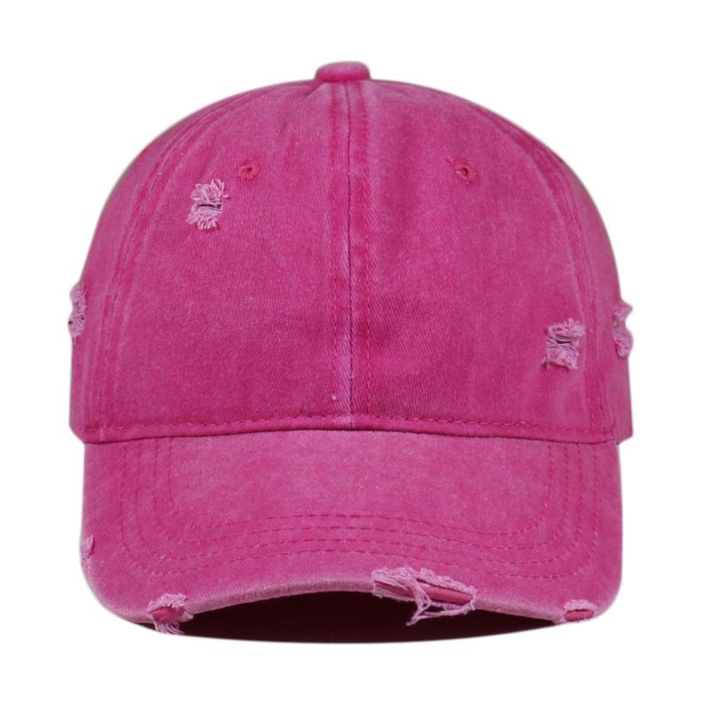 Unisex Distressed Washed Baseball Cap - Versatile Duckbill Design