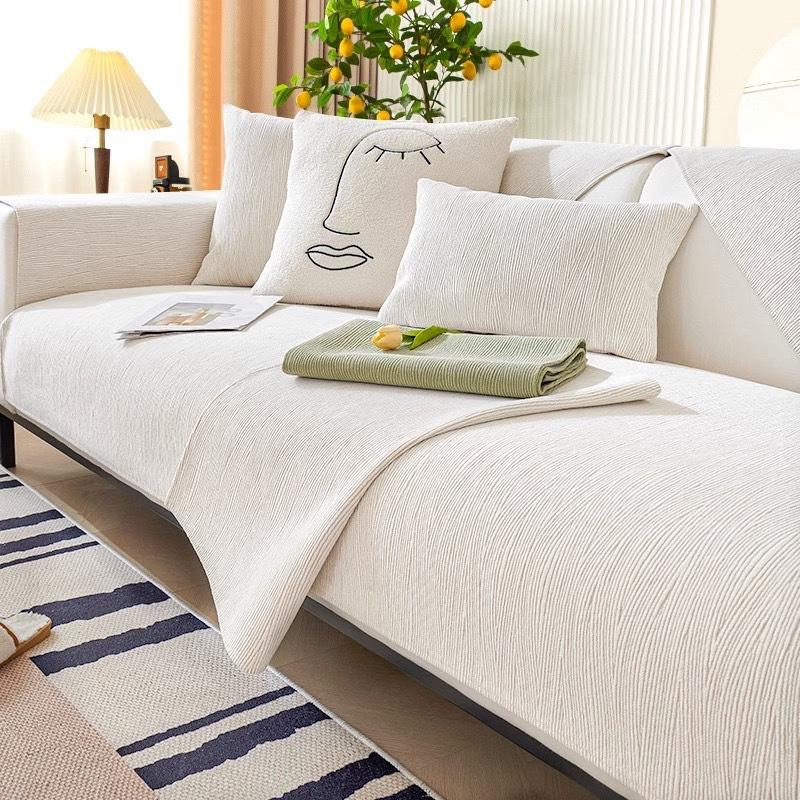 

Chenille Sofa Cushion Four Seasons Universal Non-Slip Modern Minimalist Cover Towel Sofa Cover 70*70cm