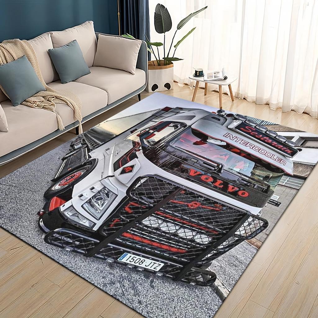 27 Style New Volvo Cargo Trucks Lorry Car Motorcycle Rug Carpet for Living Room Bedroom Home Decor,kid Non-slip for Sofa Doormat