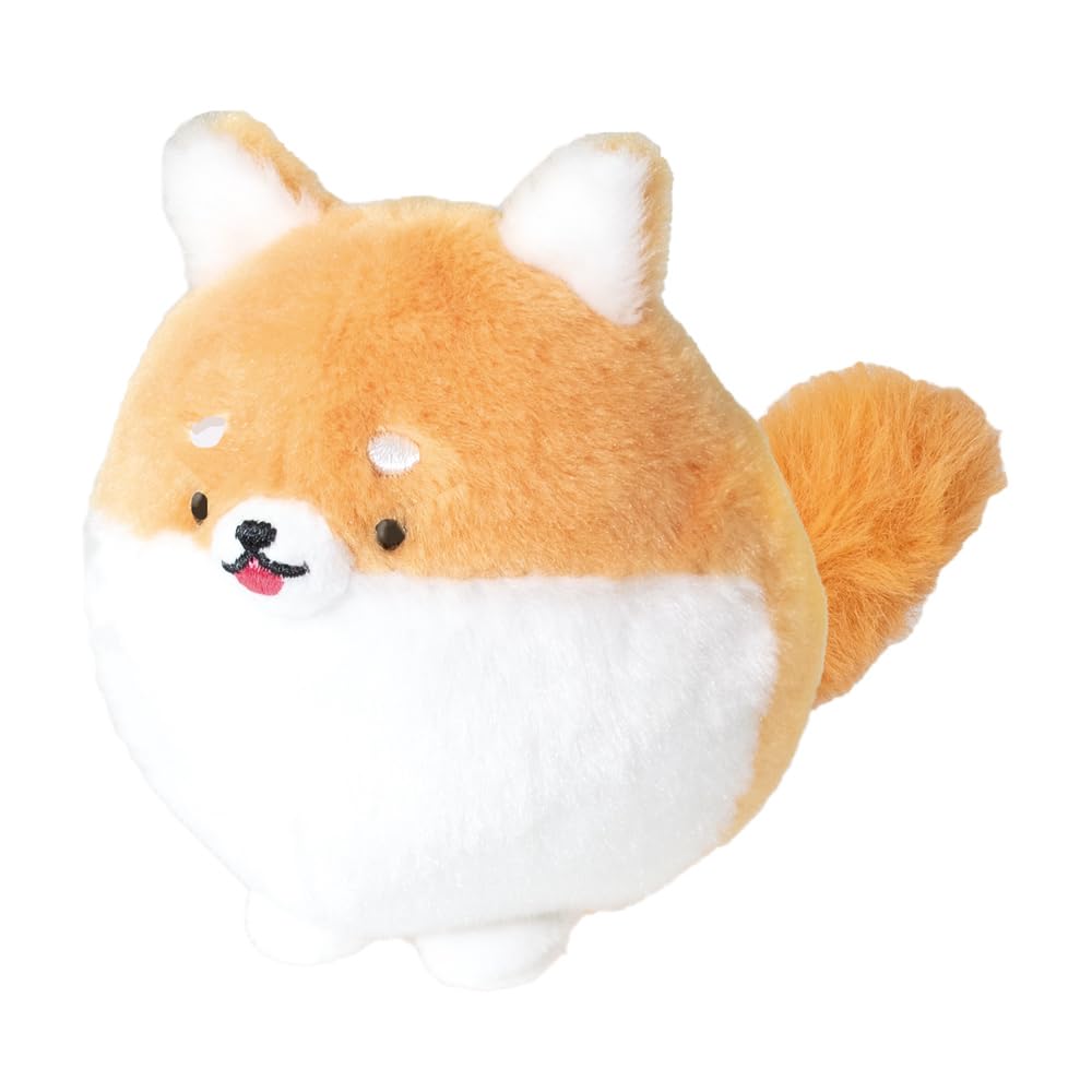 Wagging Tail! Wanwanzu Mascot Plush Toy, 12.5cm (Shiba Inu (Brown and White))