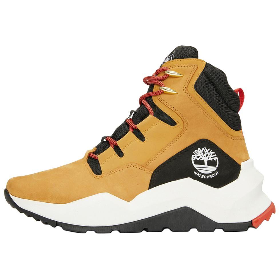 Timberland Madbury Series Side Zip Waterproof Comfortable Versatile Durable High-Top Outdoor Functional Shoes Men Shoes Yellow Black A2H1T231