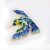 Blue-winged Bird High-end Female Exquisite Fashion Magpie Brooch