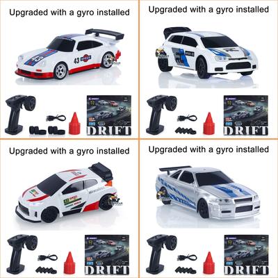 Yeni RC Drift Arabası Yükseltilmiş Jiroskop 1/43 Yarış RTR 4WD Dört Çeker Yüksek Hızlı Radyo Kontrollü Model 2.4g Drift Yarış Arabası Mini Hediye