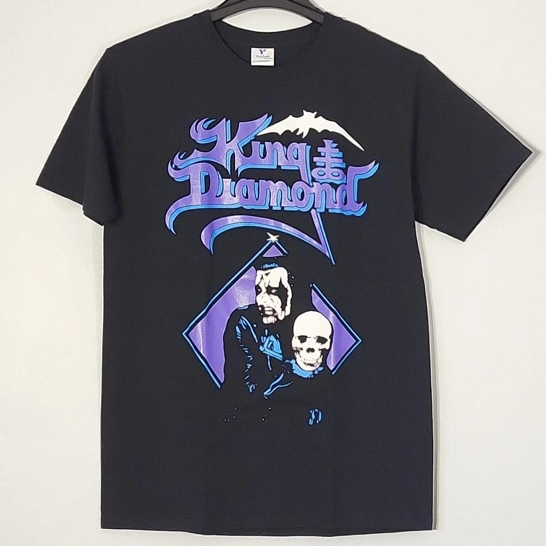 KING DIAMOND Skull M MEDIUM T-Shirt Black Mens Band Logo 2XL