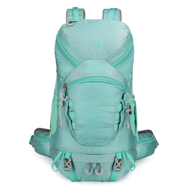 35l Unisex Large Capacity Hiking Backpack, Durable And Professional Outdoor Mountaineering Backpack Multi Functional Camping Bag