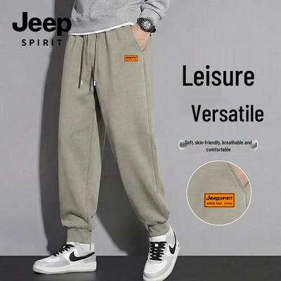 JEEP SPIRIT Loose Fit Heavyweight Knit Casual Sweatpants