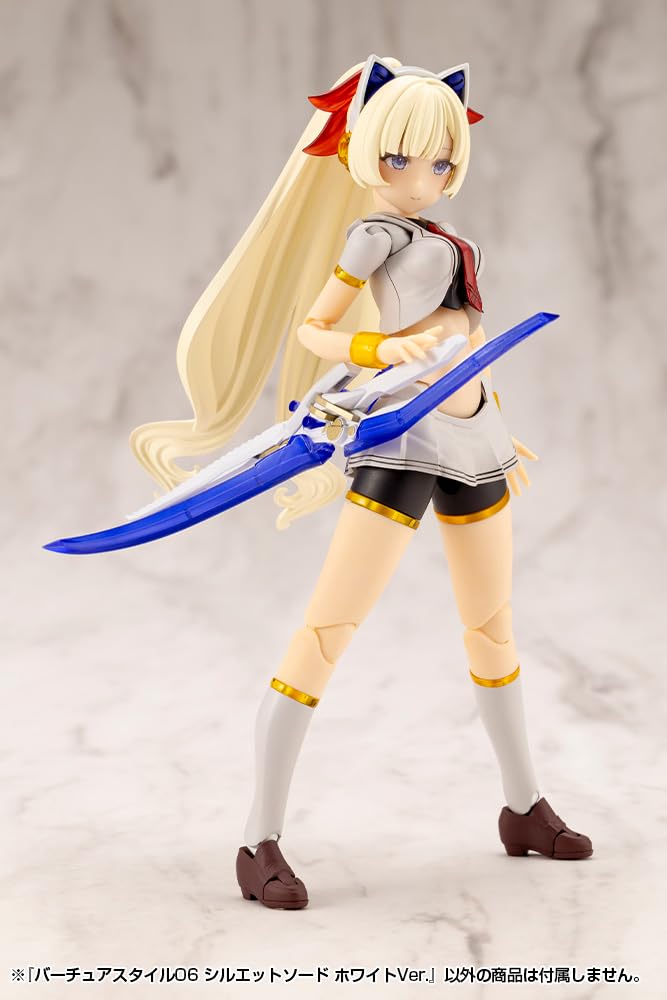 Kotobukiya Modeling Support Goods Virtua Style 06 Silhouette Sword White Total Approximately 135mm Plastic Model M.S.G Ver. Length Non-Scale